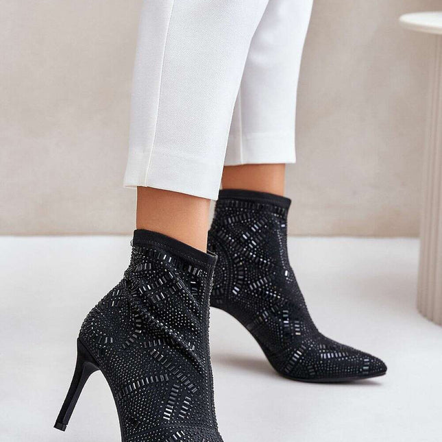 Heel boots model 201689
