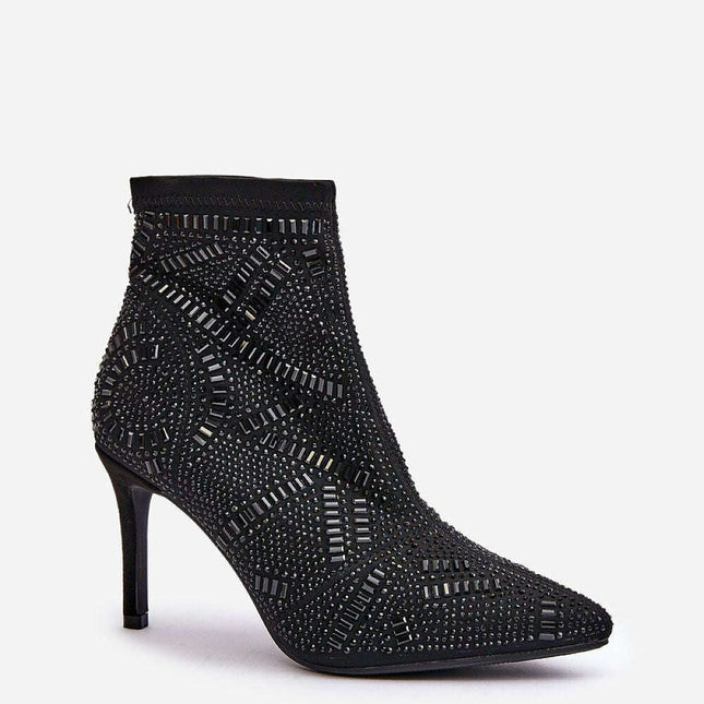 Heel boots model 201689
