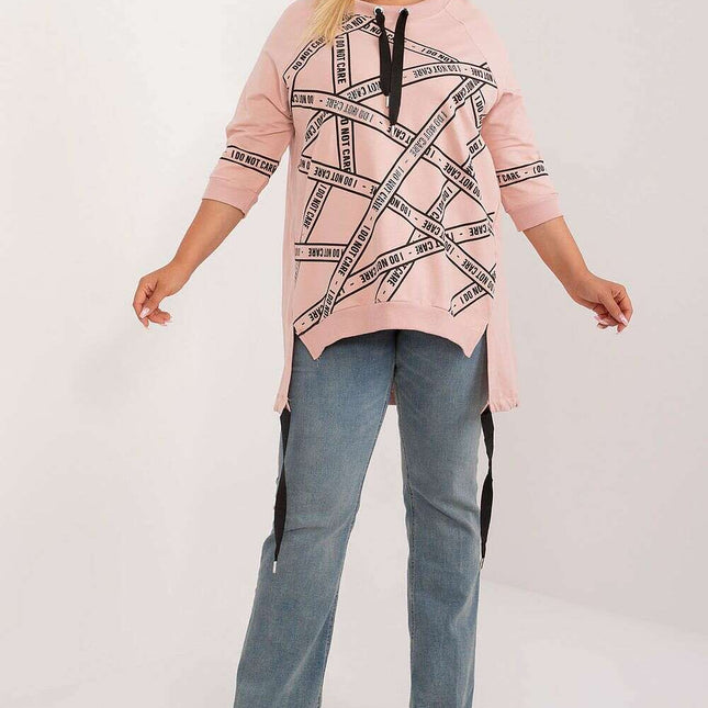 Plus size blouse model 201839