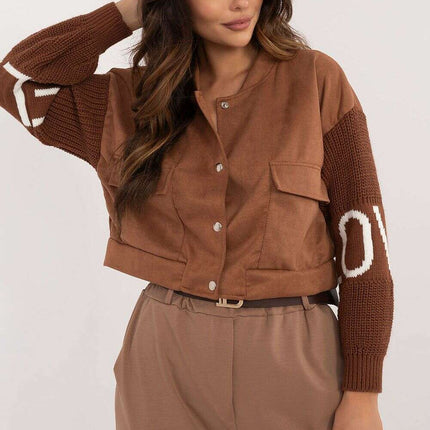 Women Short Bomber Jacket 201868 Lightweight Polyester