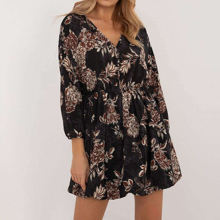 Daydress 201297 Flared Mini Dress With Animal Motif