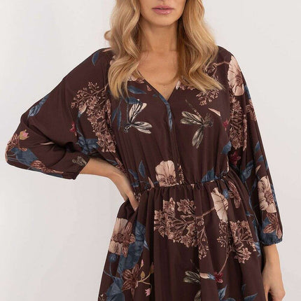 Daydress 201297 Flared Mini Dress With Animal Motif