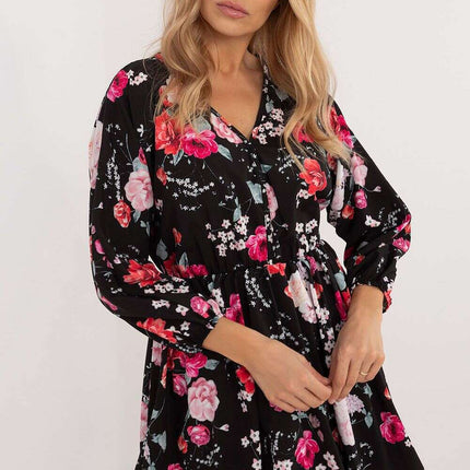 Daydress 201297 Flared Mini Dress With Animal Motif