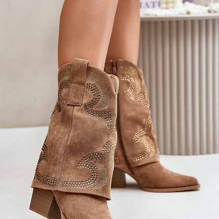 Heel boots model 202046