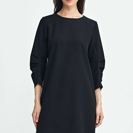 Navy Blue Daydress Model 200392 A Line Relaxed Fit Classic