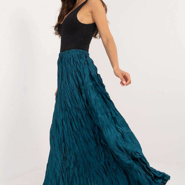 Blue Long Skirt Model 202768 for Everyday and Office Wear