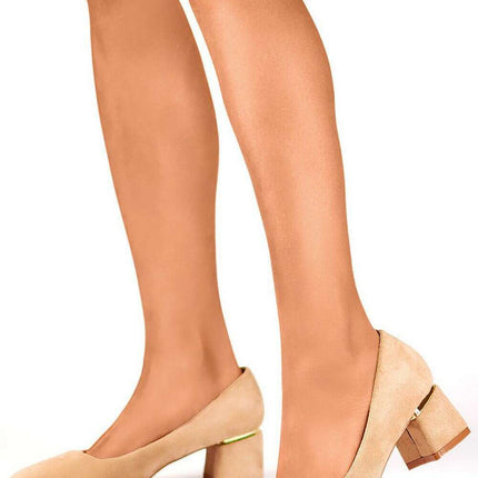 Block heel pumps model 202880