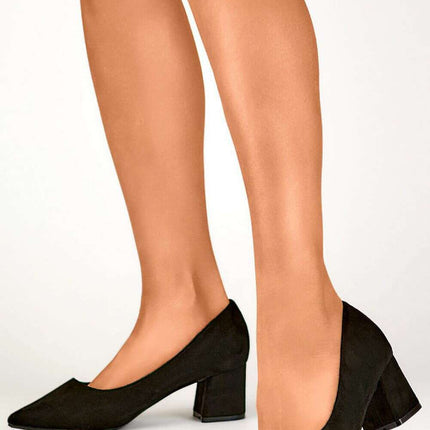 Block heel pumps model 203053