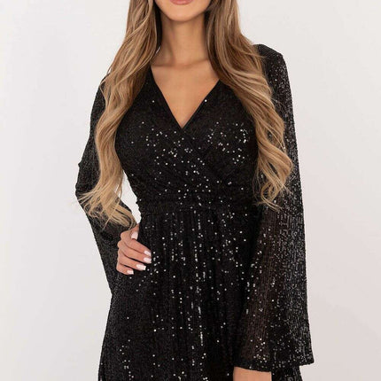 Red Flared Short Dress For Parties And Formal Events