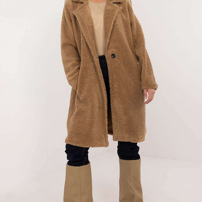 Elegant Winter Coat 203739 Lightweight Polyester Viscose