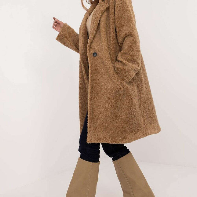 Elegant Winter Coat 203739 Lightweight Polyester Viscose