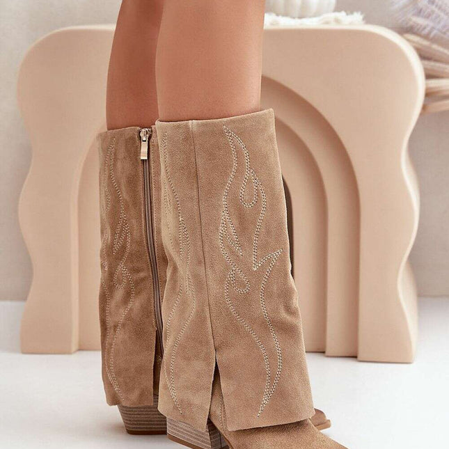 Heel boots model 203899