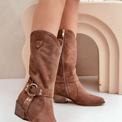 Heel boots model 203903