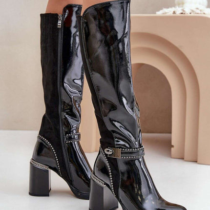 Heel boots model 203904