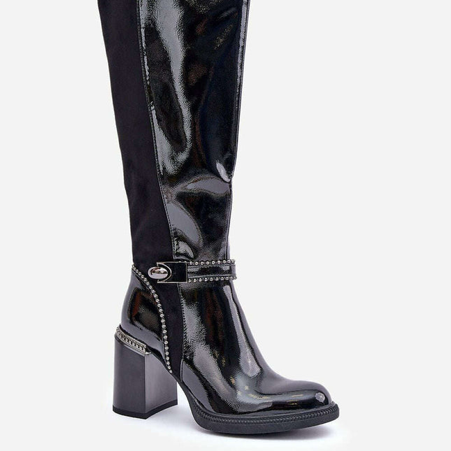 Heel boots model 203904