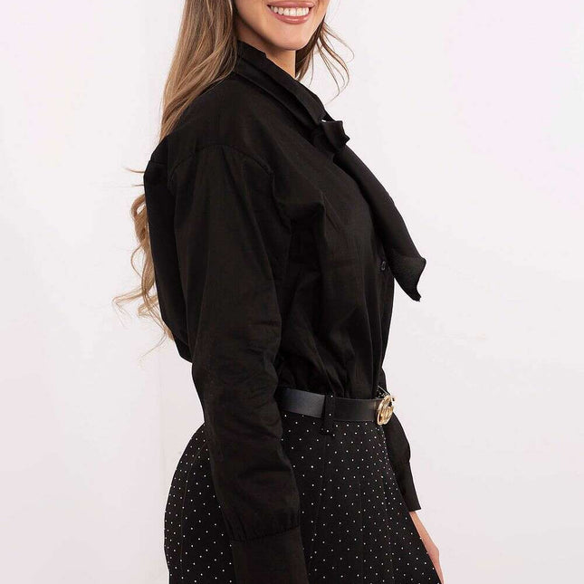 Long Sleeve Shirt Model 203944 Black Womens Classic