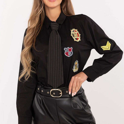 Ladies Long Sleeve Shirt Model 203948 Cotton Elastane Blend