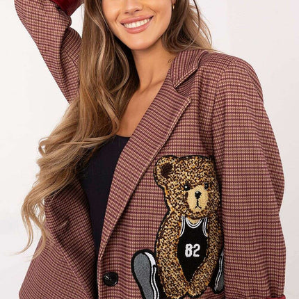 Womens Casual Jacket 203950 Red For Everyday Wear Style