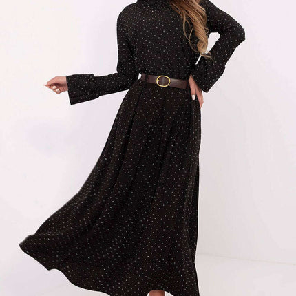 Elegant Maxi Skirt 203953 Versatile Work Formal Black