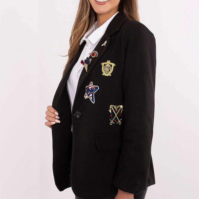 Womens Casual Blazer Jacket 203956 Polyester Blend