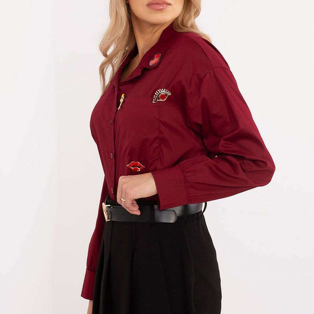 Long Sleeve Shirt Model 204357 Women Casual Everyday Wear