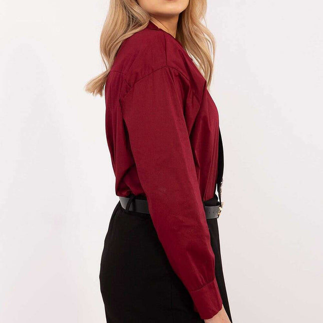 Casual Long Sleeve Shirt 204363 For Women Cotton Blend