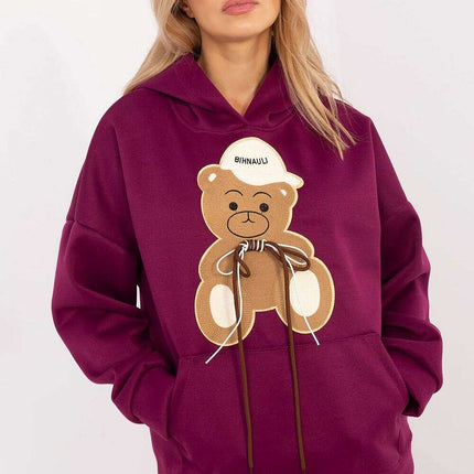 Casual Womens Sweatshirt Model 204376 Durable Polyester