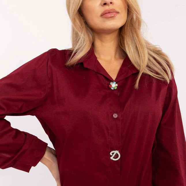 Long Sleeve Shirt Model 204380 Cotton Elastane Blend Women