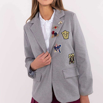 Womens Casual Blazer Jacket 203956 Polyester Blend