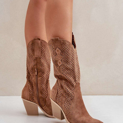 Heel boots model 204741