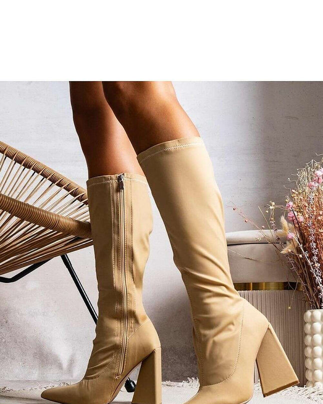 Heel boots model 204776