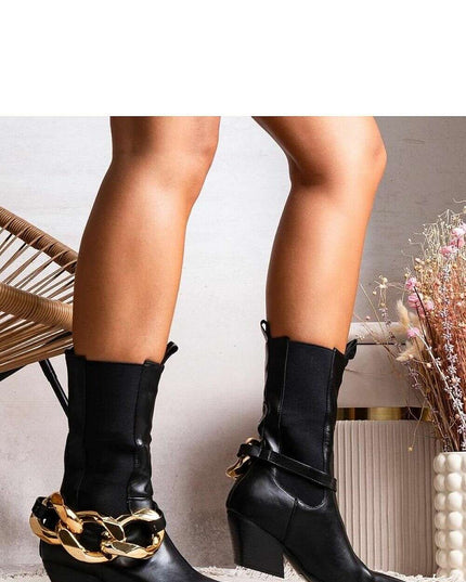 Heel boots model 204777
