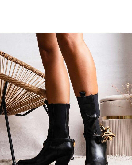 Heel boots model 204777