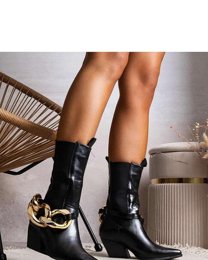 Heel boots model 204777