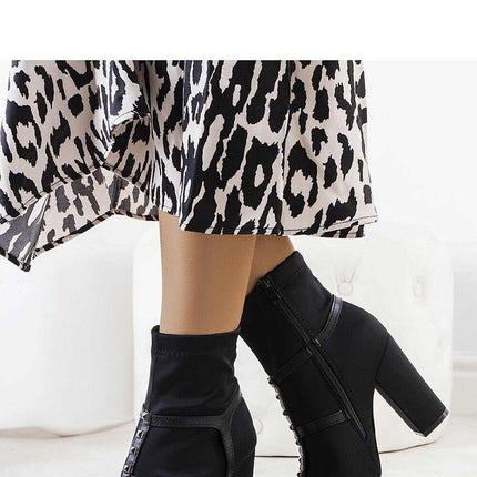 Heel boots model 204851
