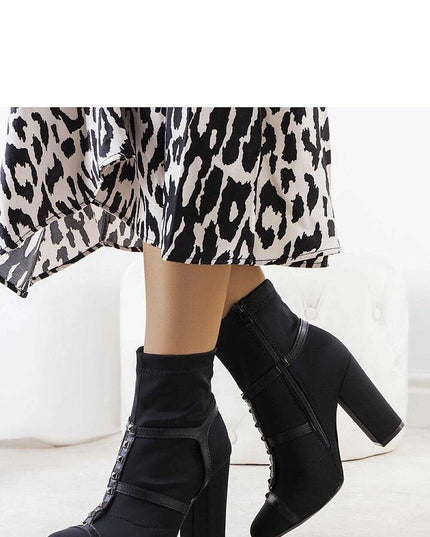 Heel boots model 204851