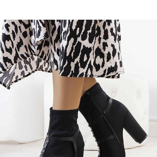 Heel boots model 204851