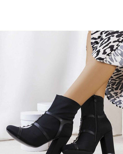 Heel boots model 204851