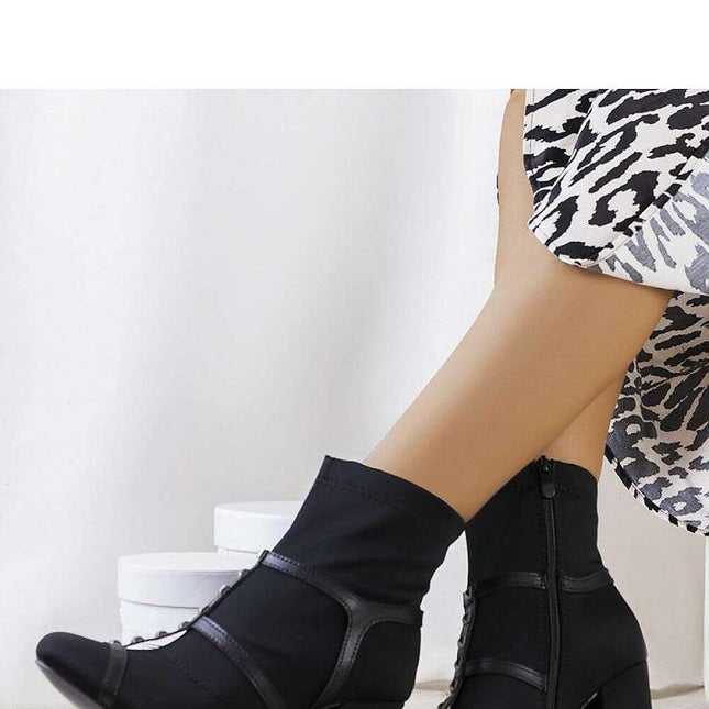 Heel boots model 204851