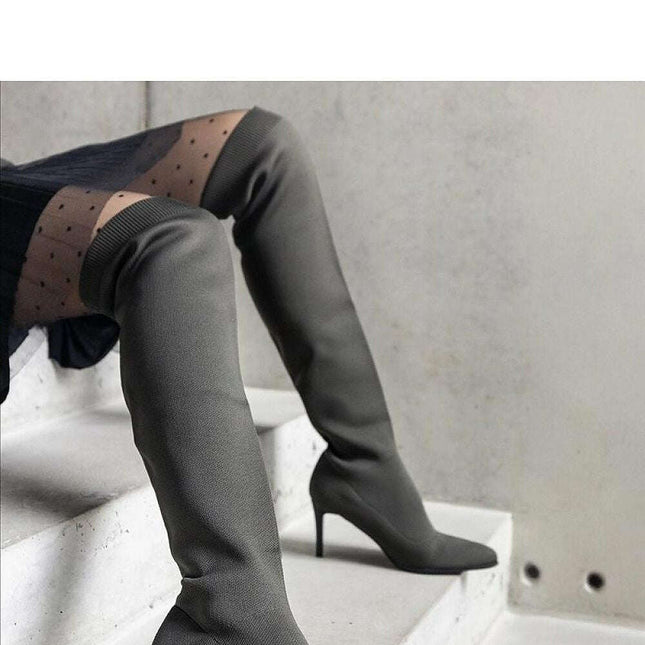 stiletto heeled boots model 205779