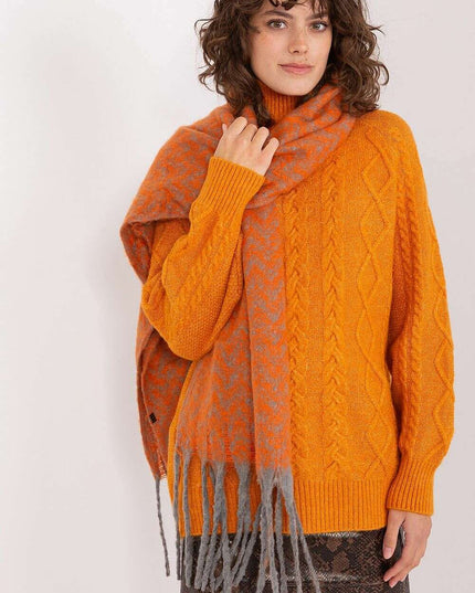 Stylish Geometric Patterned Wrap Shawl