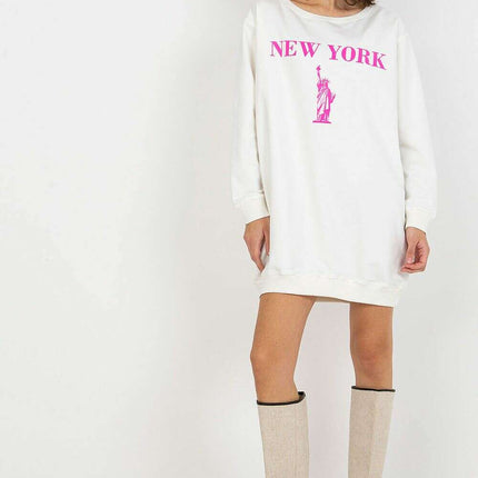 Oversized Women’s Sweatshirt – Soft Cotton Blend, Modern Style