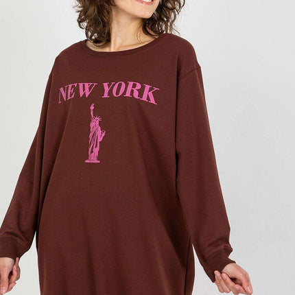 Oversized Women’s Sweatshirt – Soft Cotton Blend, Modern Style