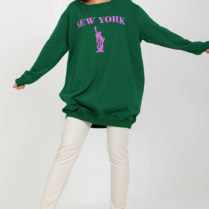 Oversized Women’s Sweatshirt – Soft Cotton Blend, Modern Style