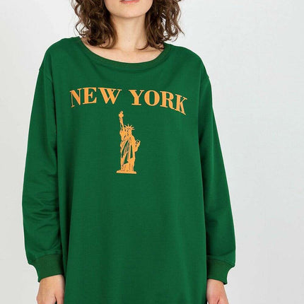 Oversized Women’s Sweatshirt – Soft Cotton Blend, Modern Style