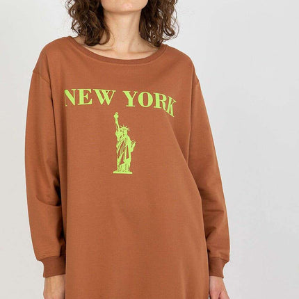 Oversized Women’s Sweatshirt – Soft Cotton Blend, Modern Style