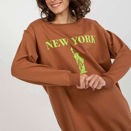 Oversized Women’s Sweatshirt – Soft Cotton Blend, Modern Style