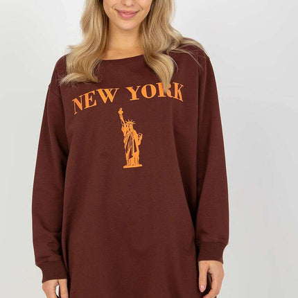 Oversized Women’s Sweatshirt – Soft Cotton Blend, Modern Style