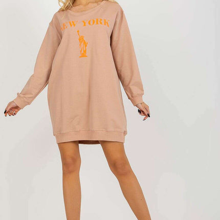 Oversized Women’s Sweatshirt – Soft Cotton Blend, Modern Style