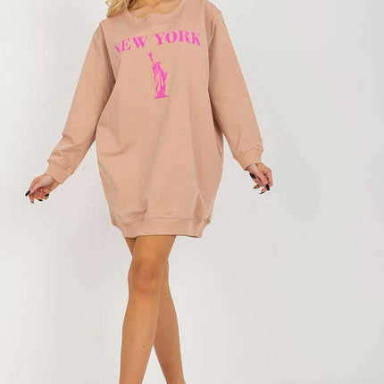 Oversized Women’s Sweatshirt – Soft Cotton Blend, Modern Style
